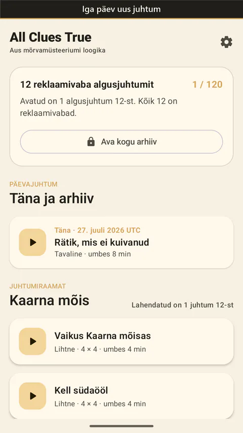 All Clues True: Crime Logic - Uus päevajuhtum