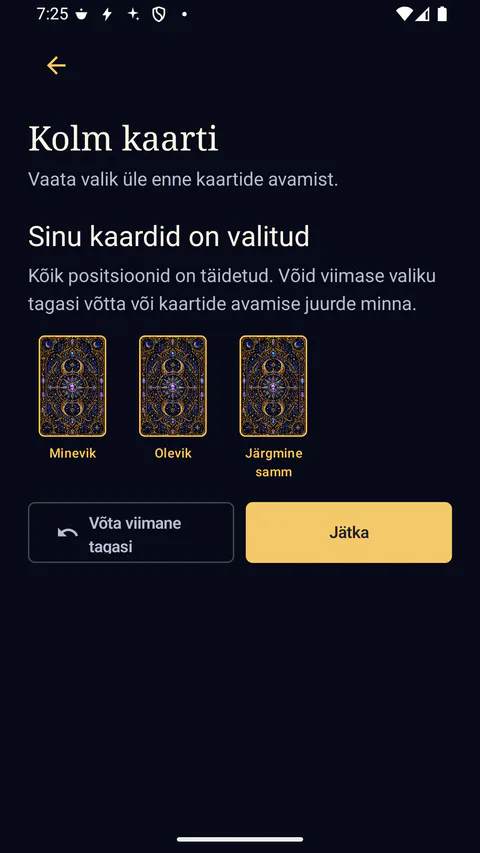 ARKAAN - Review the hidden selection before revealing it