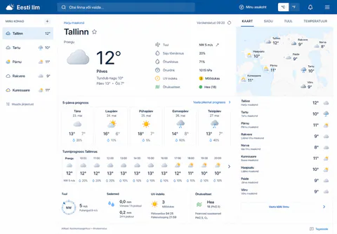 Eesti Ilm - Development design preview