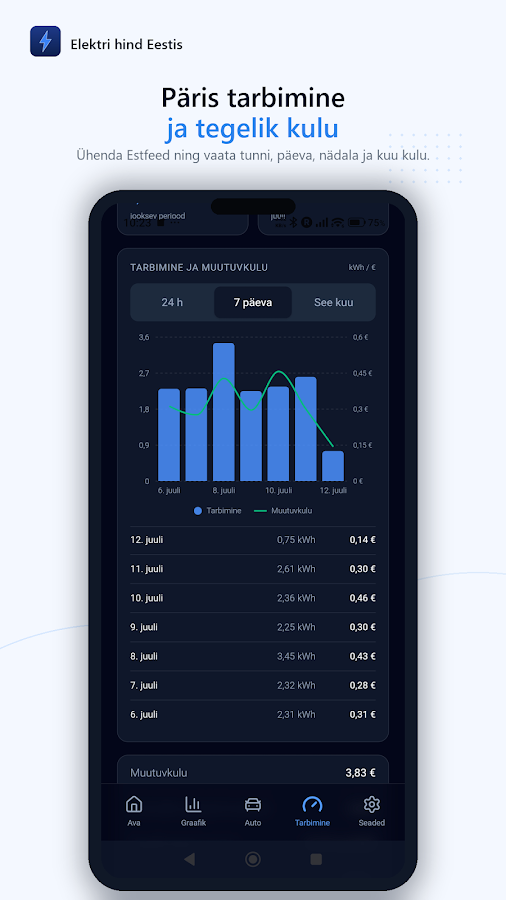 Optional Estfeed consumption view