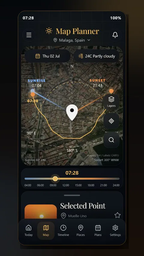 Lightgold - Map-first light planning