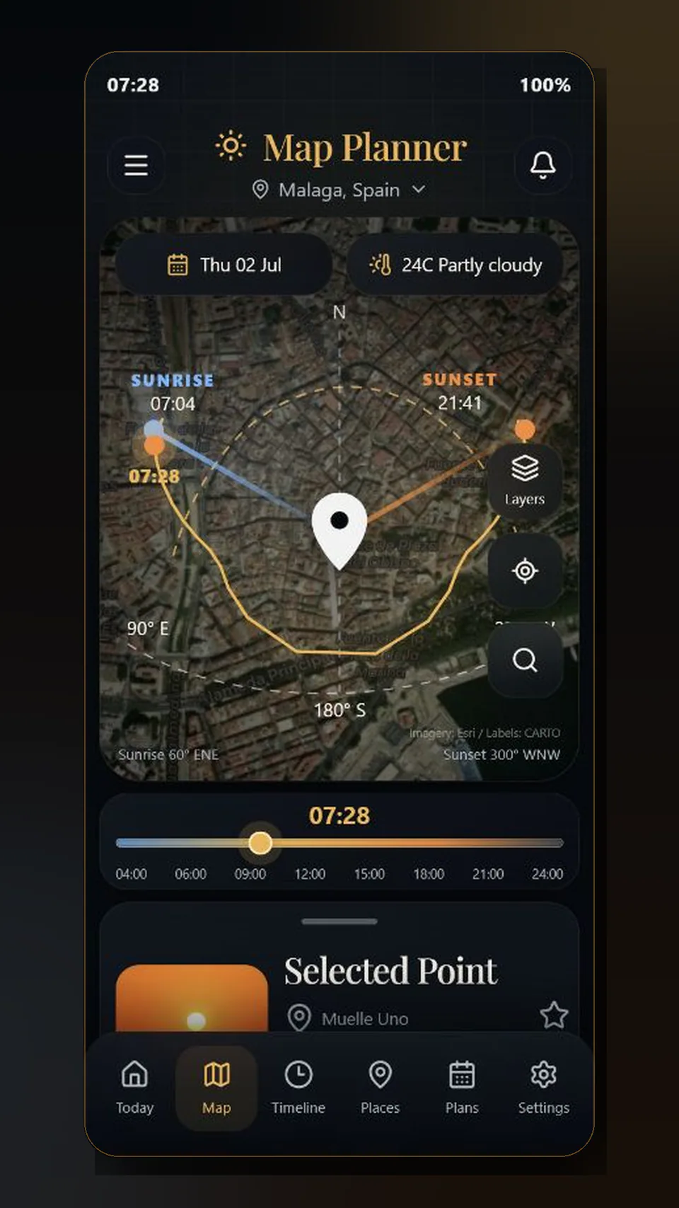 Lightgold - Map-first light planning