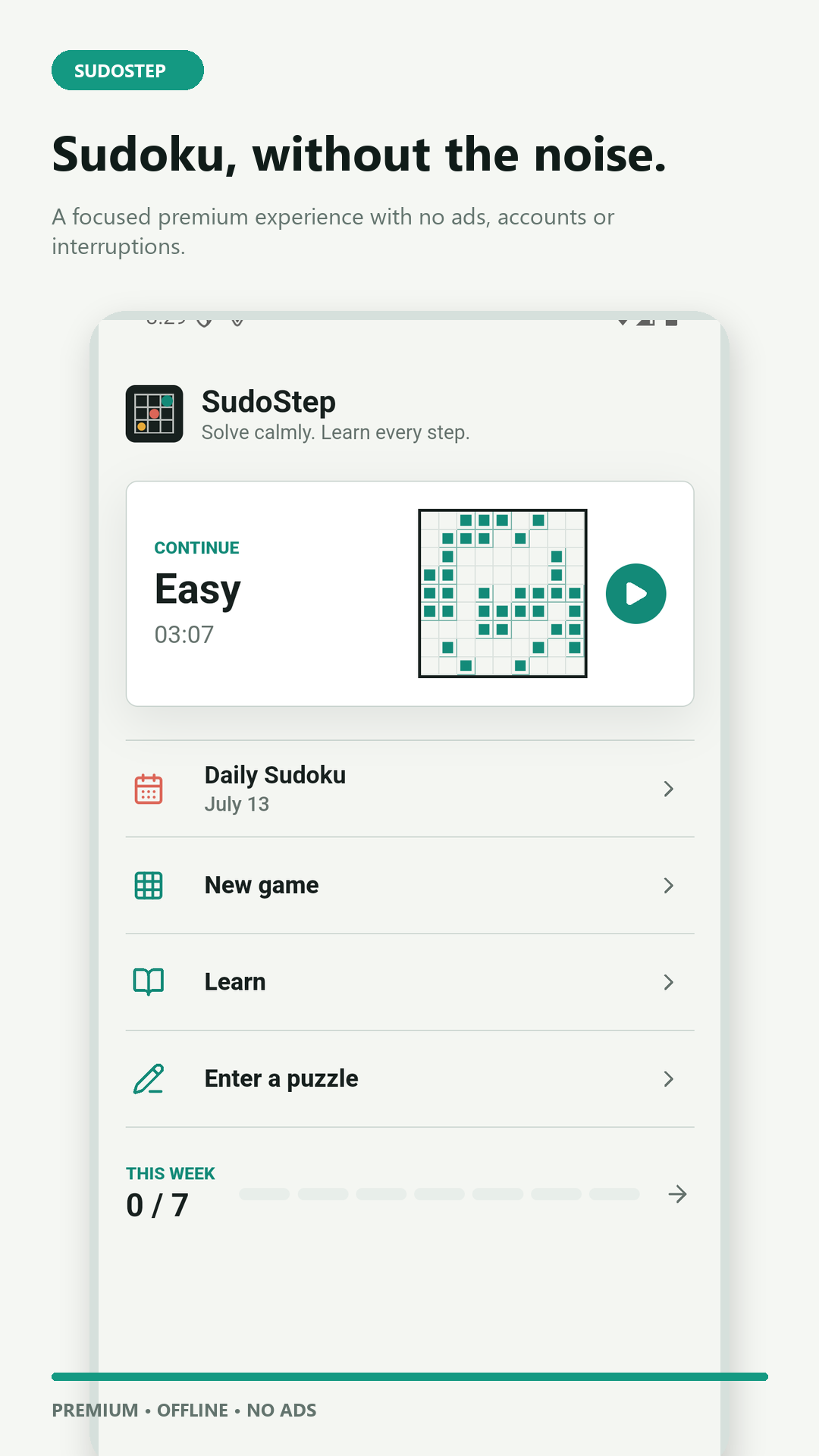 Rahulik päeva-Sudoku